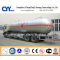 Chemical LNG Liquide Oxygène Nitrogen Carbon Dioxide Argon Fuel Tank Car Semi Semi-remorque